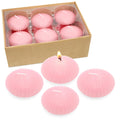 12 Pack 3 Inch Pink Floating Candles, 10 Hour Unscented Romantic Tealight Candles for Cylinder Vases, Centerpieces at Wedding Pa