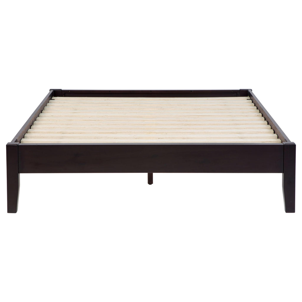 Coaster Home Furnishings Hounslow Transitional Full Size Pine Wood Platform Bed Frame Headboard Compatible Bed Base Cappuccino 300555F