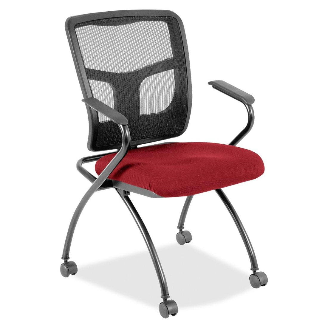 Mesh Back Fabric Seat Nesting Chairs (Carton Of 2)