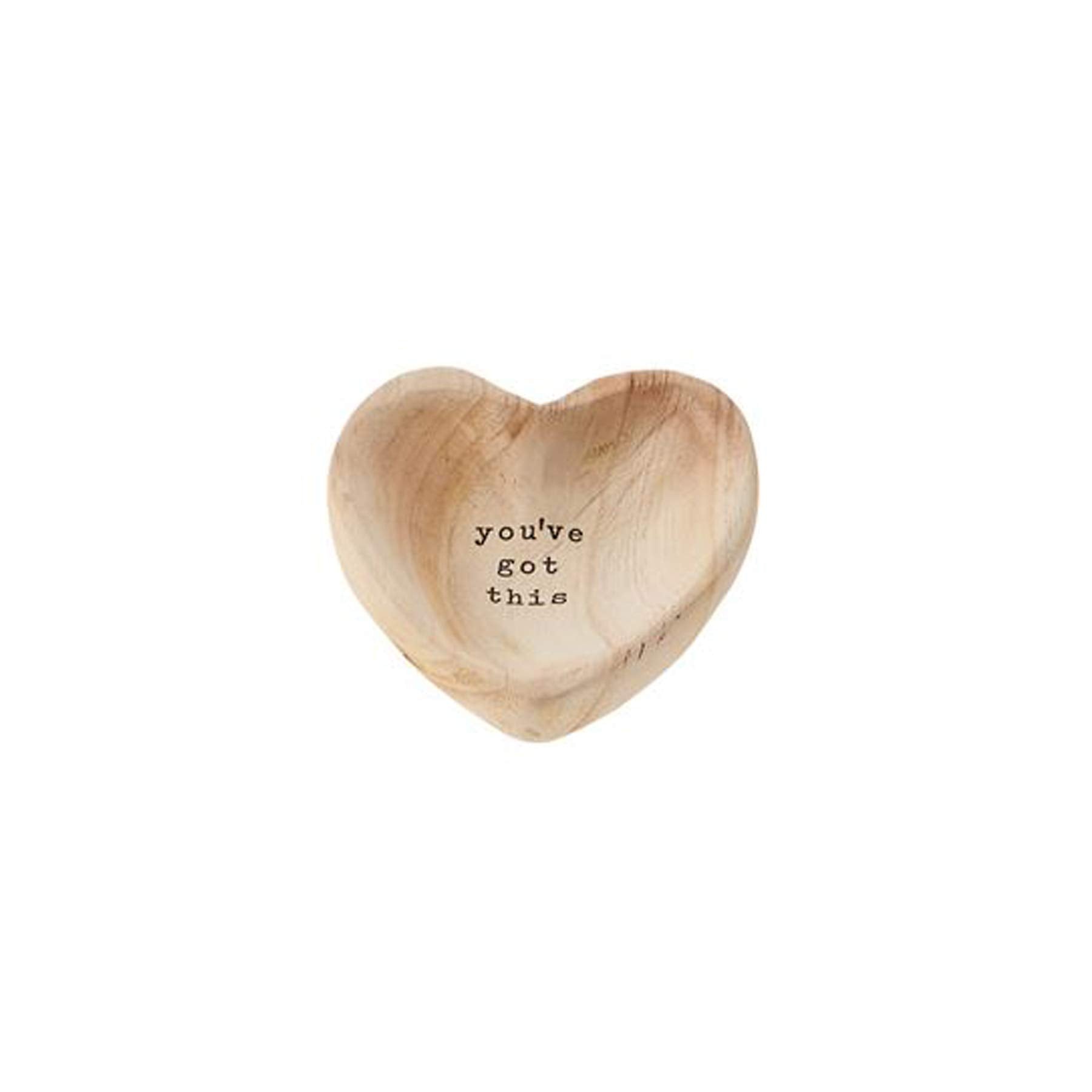 Mud Pie GOT This Wood Heart Trinket, 5'' x 5''