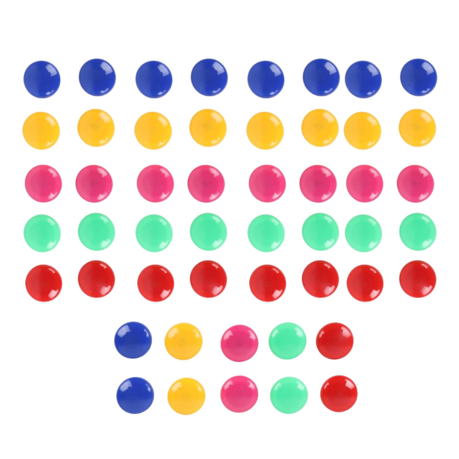Yajnas Pack Of 50 Colorful Opaque Magnet For Magnetic White-Boards - Sticky Stick Notes, Photos, Charts Notice Board/Planning Ma