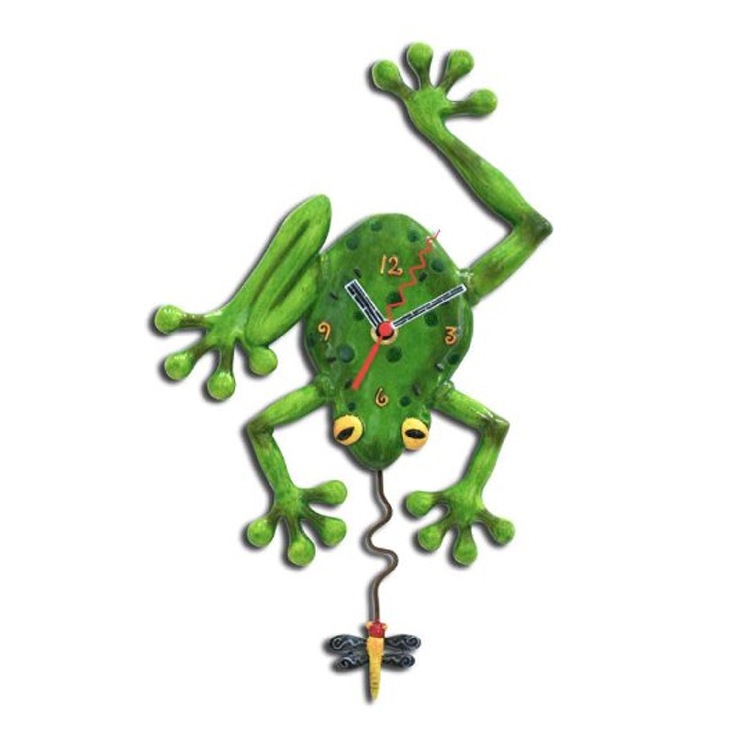 Allen Designs Frog Fly Pendulum Clock
