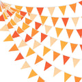 10M/32Ft Triangle Flag Fabric Banner Cotton Pennant Garland Cloth Bunting for Fall Decor Autumn Wedding Birthday Party Thanksgiv
