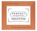 Sentimental Frame For Family Four Generations One Family Many Hearts Wood Engraved 8x10 Landscape Picture Frame