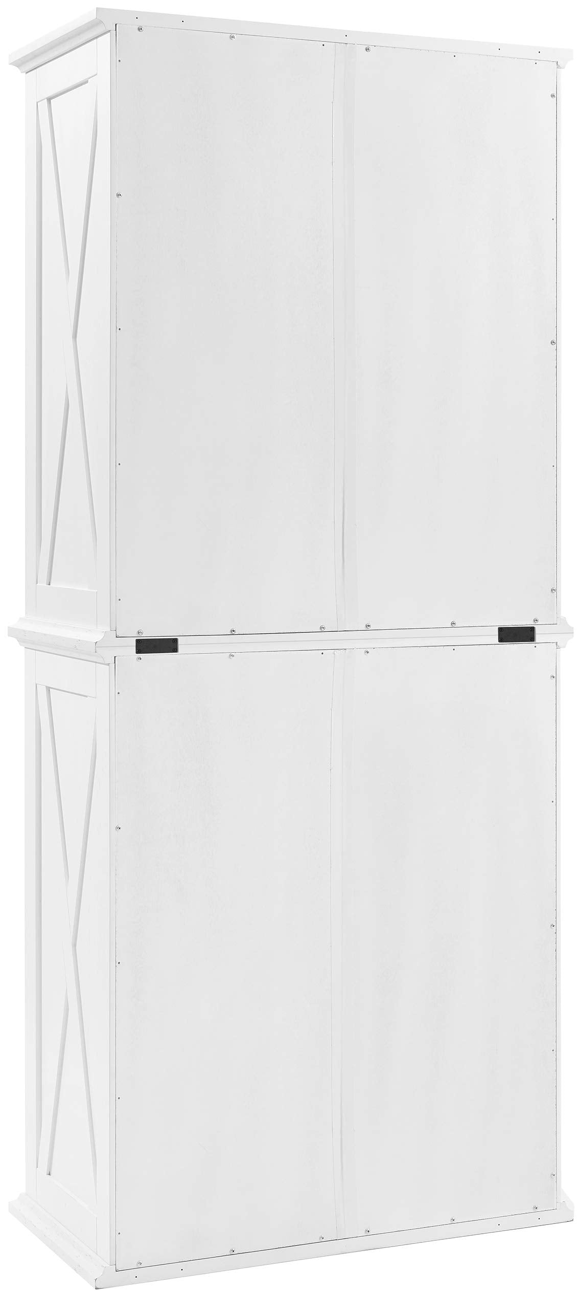 Crosley Furniture Clifton Tall Pantry Storage Cabinet With Shelves, Kitchen, Dining, Or Laundry Room, Distressed White
