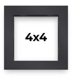 4x4 Shadow Box Frame Contemporary Black Finish | 1'' Depth of Usable Space| Vertical or Horizontal Display | Interior Size 4x4 i