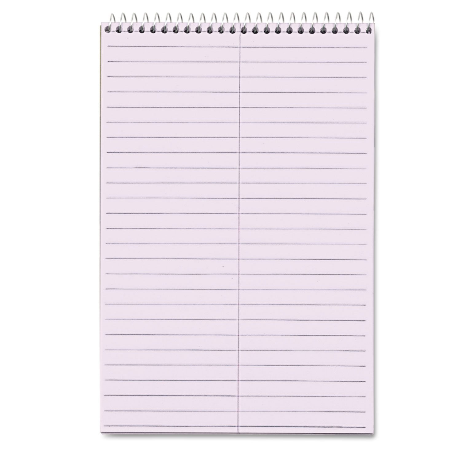 Top80264 Spiral Steno Notebook, Gregg Rule, 6 X 9, Orchid, 4 80-Sheet Pads/Pack