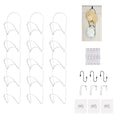 LINFIDITE 15 Pack Baseball Hat Rack Hanger Holder Organizer Multi Hook Wall Mounted Over Door Cap Display Storage Rack Cap Holde