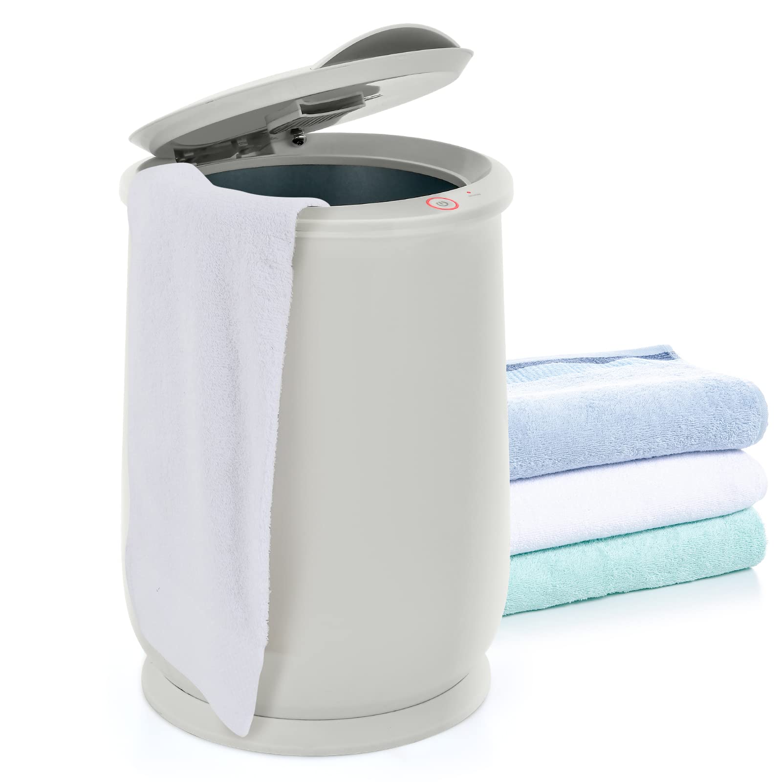 Tangkula 21L Towel Warmer Bucket for Bathroom, Large Towel Warmer w/Flip-Top Lid, 60 Min Auto Shut Off, Fits up to 2 Oversized 4