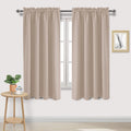 Dwcn Blackout Curtains Thermal Insulated, Energy Saving & Noise Reducing Bedroom And Living Room Curtains, Camel, W 52X L 63 Inc