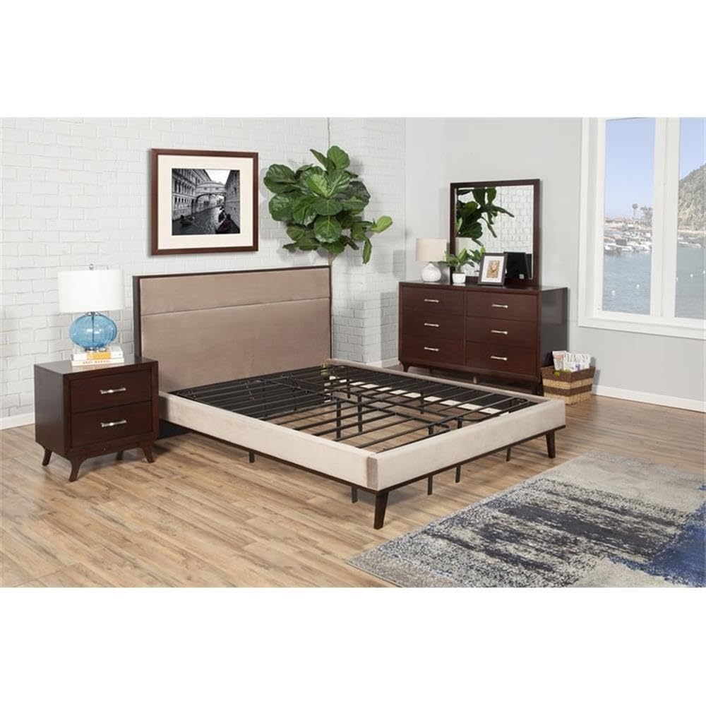 Hollywood Bed Frames Bedder Base Platform, King, Black