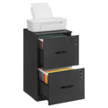 VASAGLE 2 Drawers File Cabinet with Lock, Printer Stand, Office Filing Cabinet Organizer, for A4 and Letter Size Documents, Ink 
