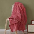 Simple&Opulence Coral Red Throw Blanket For Couch-Super Soft Fluffy Blankets For Women 50X70 Inches Cozy Lightweight Fleece Blan