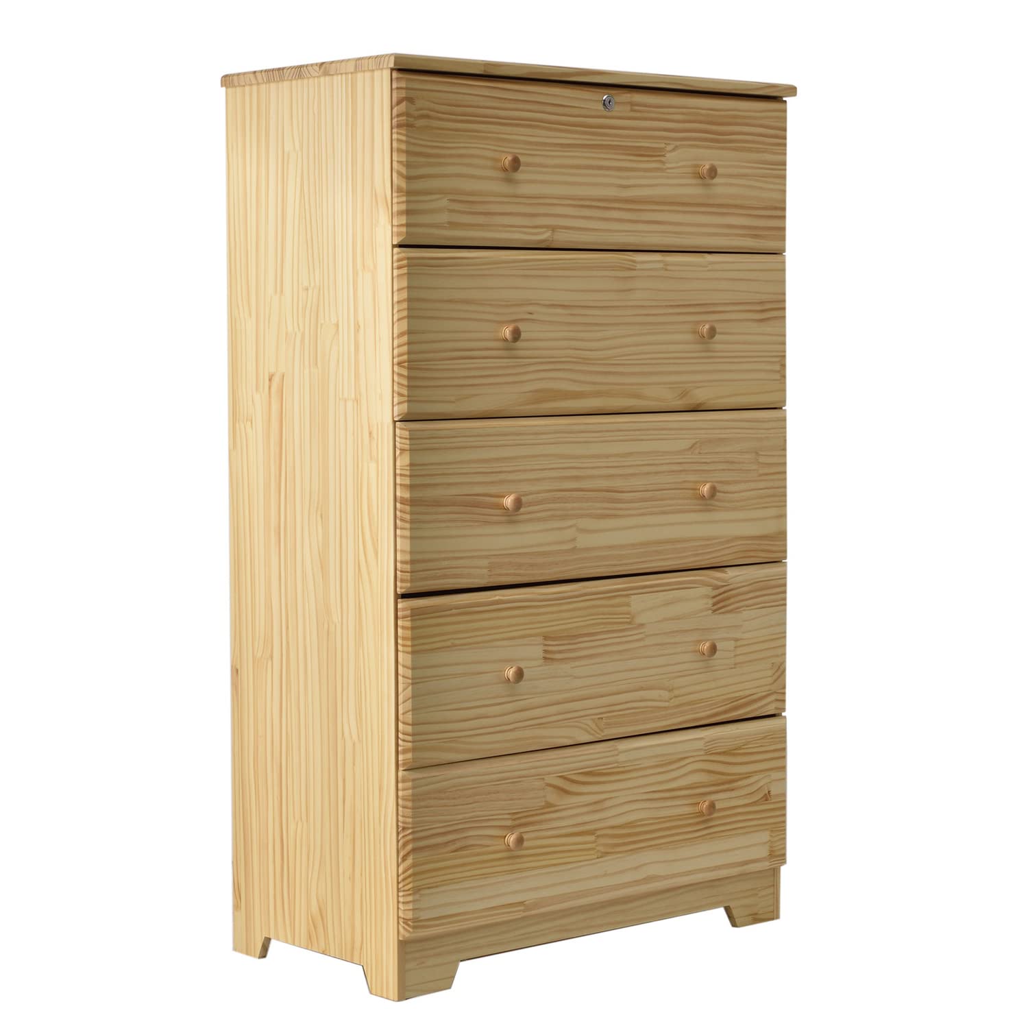 Better Home Products Isabela 5 Drawer Chest Dresser - Thumbnail 5