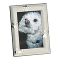 Creative Gifts International 024158 Puppy Paw Print Picture Frame, 4' x 6', Silver