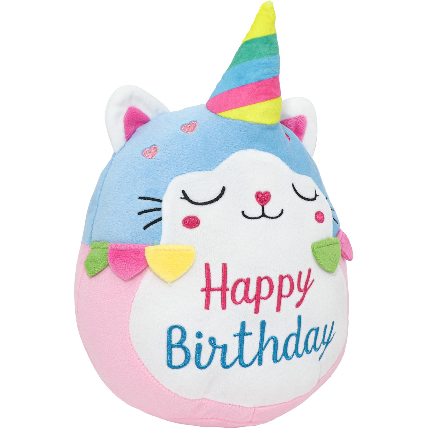 Caiyuegg Cat Plush Toy Unicorn Cat Stuffed Animal Cute Birthday Unicorn Plushies Pillow Soft Plushie Doll Gifts For Kid Decor