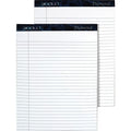 Tops Docket Diamond 100% Recycled Premium Stationery Tablet, 8-1/2 X 11-3/4 Inches, Perforated, White, Legal/Wide Rule, 50 Sheet