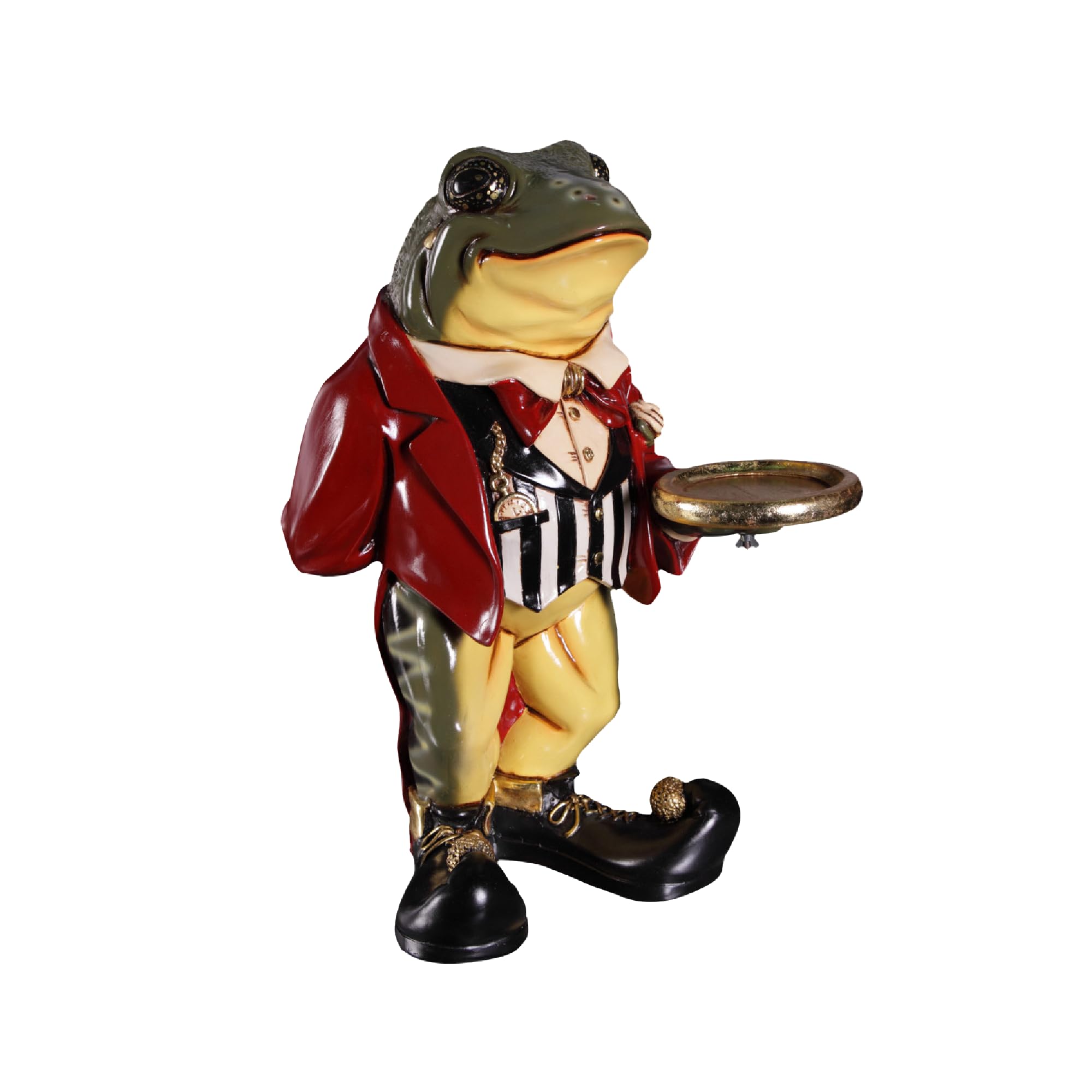 Afd Home Frog Butler Statue With Tray, Novelty Decor, Funny Home Decor, 14 Inches X 15 Inches X 22 Inches