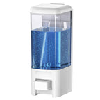 SVAVO Wall Mount Soap Dispenser, Manual Liquid/Lotion Pump Sterilizer Hand Dispenser Shower Shampoo Lotion Gel Container for Bat