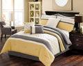Riverbrook Home Country Manor Collection Comforter Set, Queen, Verdugo - Yellow/Grey, 7 Piece Set