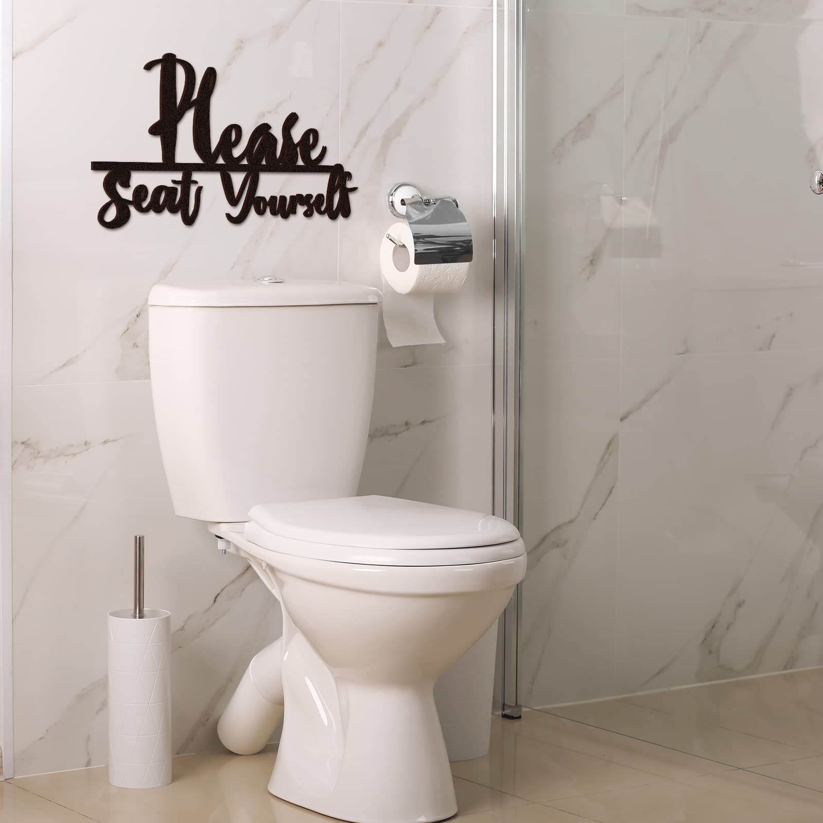 2 Sets Bathroom Wall Decor Wash Your Hands Seriously And Please Seat Yourself Sign Funny Bathroom Decor Wooden Farmhouse Rustic
