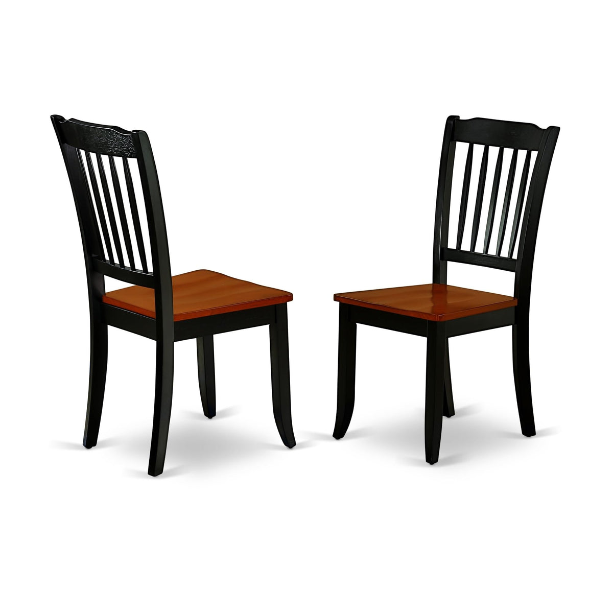Ergode MZDA5-BCH-W-VV 5Pc Kitchen Set - Stylish & Modern Dining Experience, Rectangular Table & 4 Chairs, Asian Tropical Hardwoo