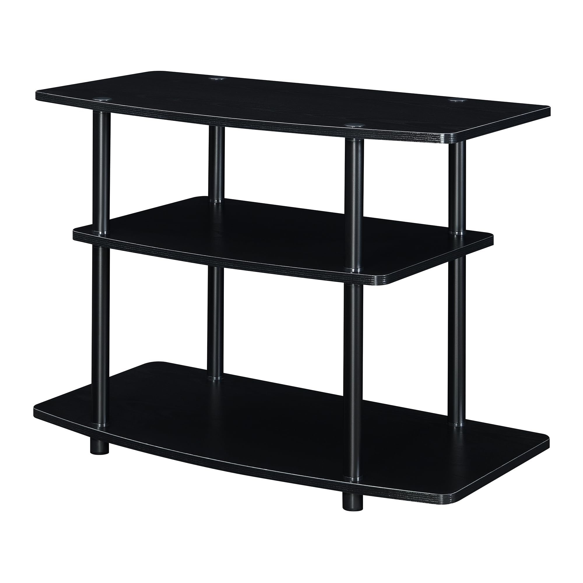 Convenience Concepts Designs2Go No Tools 3-Tier TV Stand 31.5 - Entertainment Center for TVs up to 37 Inches, Modern TV Console 