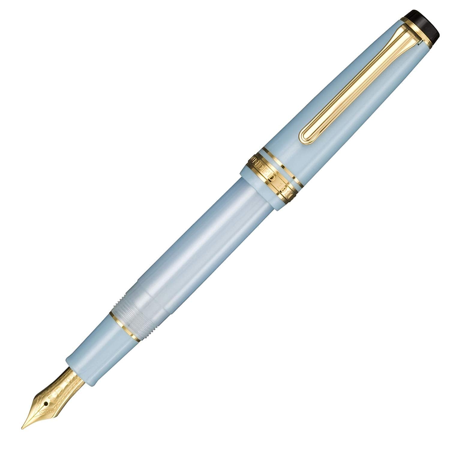 Sailor 11-1224-301 Fountain Pen, Shikiori Snow Moon Sky Leaf, Spring Sky, Medium Point