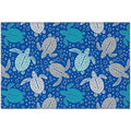 Seabreeze Sz13 Blue Coastal Rug Rectangle 3' X 5'