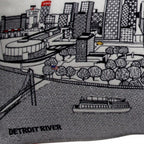 HomeRoots Cream 35' White Detroit Daylight Skyline Lumbar Decorative Pillow