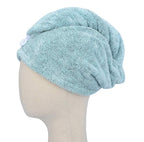 Hopeshine Hair Towel Twist Microfiber Bamboo Fabric Women'S Soft Shower Towels For Curlyhair Turban Wrap Drying Cap Great Gift F