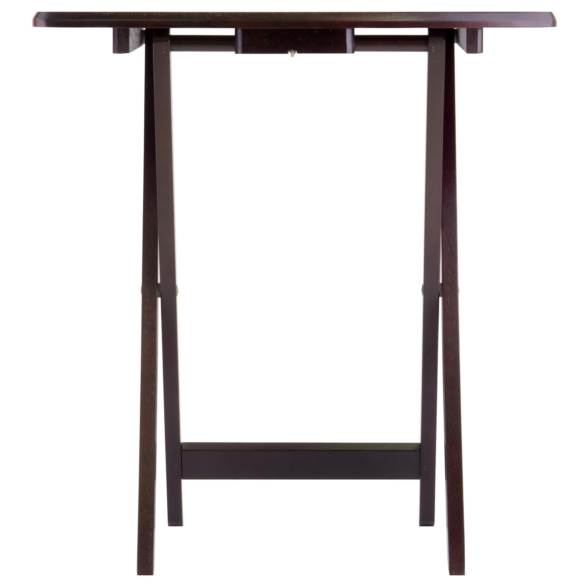 Winsome Wood Dylan Snack Table Espresso, 23.6'W x 15.75'D x 25.5'H