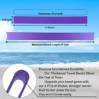 Towel Bands For Cruise & Beach Chairs - Cruise & Beach Pool Chairs Ship Essentials - Must Haves Alternative To Beach Towel Clips