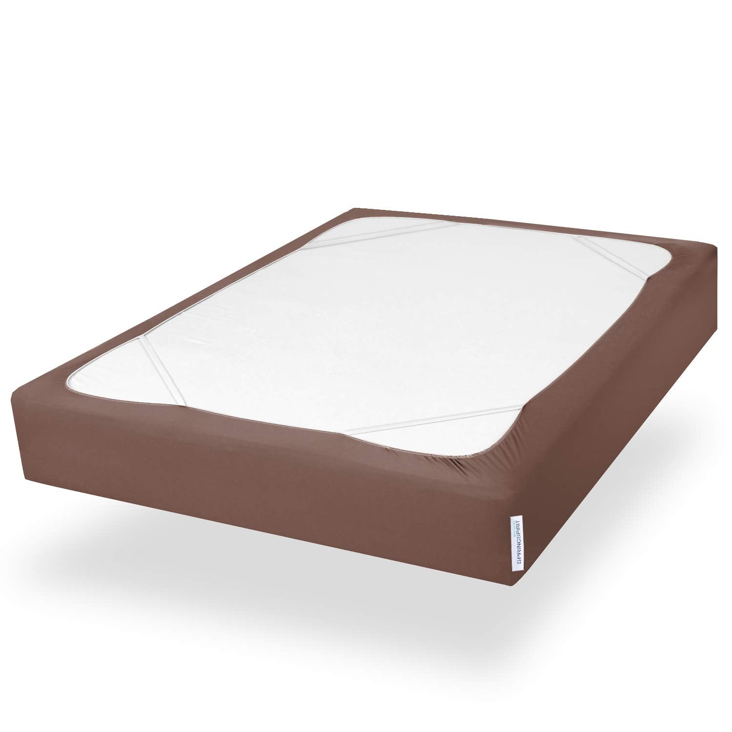 Box Spring Cover Queen Size With Smooth And Elastic Woven Material, Alternates For Bed Skirt, Wrinkle & Fading Resistant, Washab