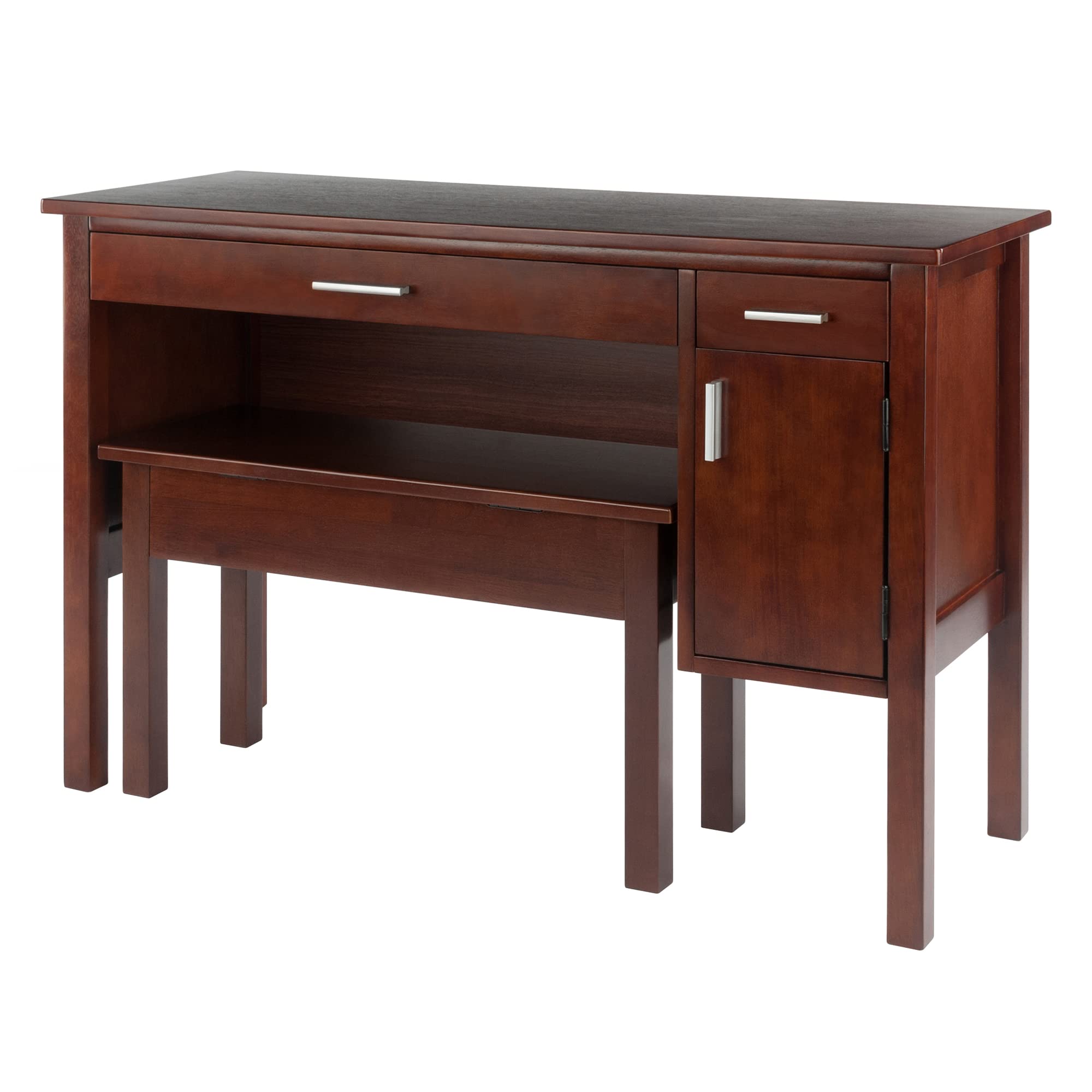 Winsome Wood Emmett 2-Pc Desk Set w/Bench