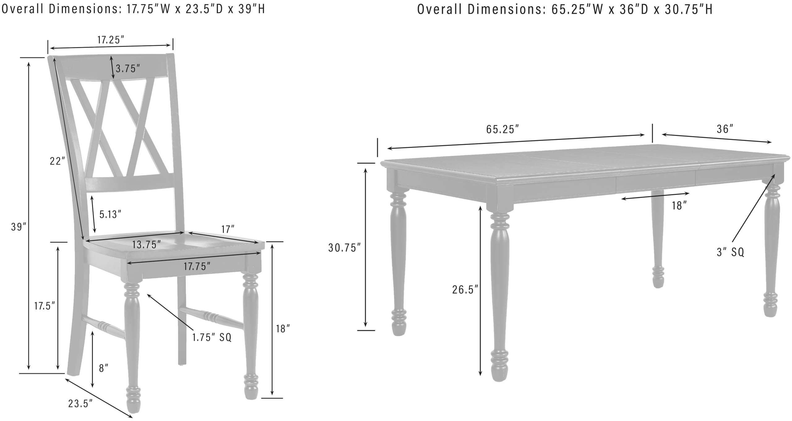 Crosley Furniture Shelby 7-Piece Dining Table Set (Table and 6 Chairs), Distressed White/Dark Cherry