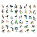 Seasonstorm Watercolor Birds Precut Cute Aesthetic Diary Travel Paper Junk Journal Stickers Scrapbooking Stationery Sticker Flak