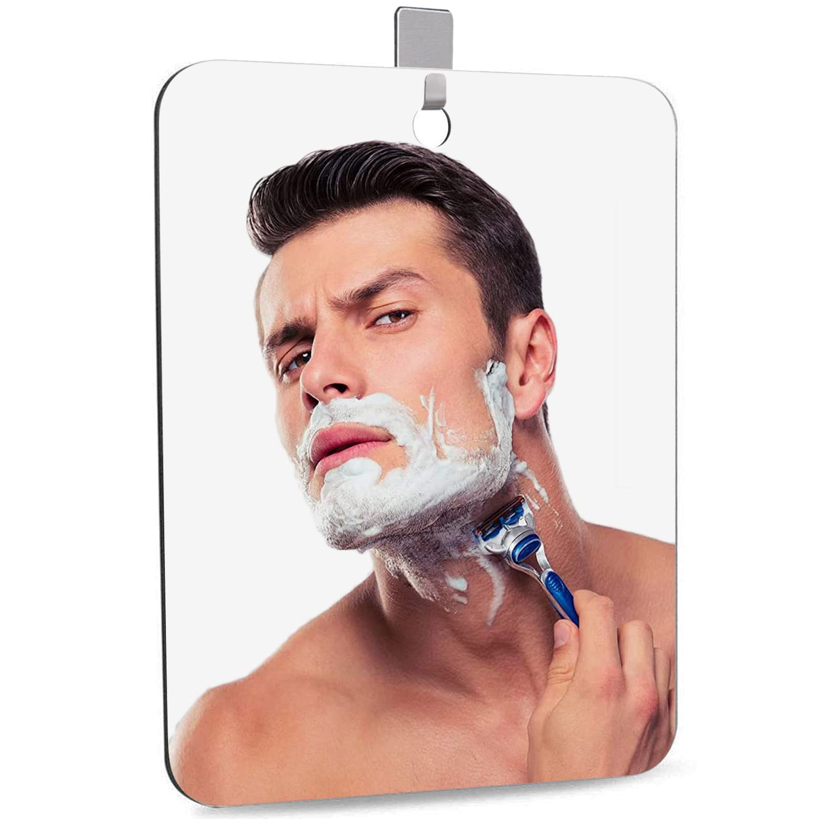 Shower Mirror Shaving Mirror Acrylic Mirror Small Mirror Travel Makeup Mirrors Bathroom Mirror Wall Hanging Plastic Mirror for W