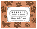 Gifts For All By Rachel Olevia Dog Lover Gift Golden Retriever Paw Prints Natural Wood Engraved 4x6 Landscape Picture Frame Wood