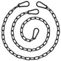 Gelury Hanging Swing Chain 3.7Ft, 2 Pack Porch Swing Chain 1000Lb Capacity, Swing Chain Extension, Hammock Chair Hanging Kit Wit