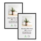 LYYYXGYP 6x8 Metal Picture Frame 15.2x20.3cm 2 Pack Black Aluminum Alloy Photo Frame with Plexiglass for Wall Hanging or Tableto
