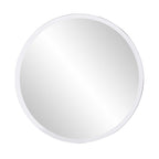 HomeRoots 28' X 28' Minimalist Round Mirror with Beveled Edge