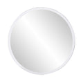 HomeRoots 28' X 28' Minimalist Round Mirror with Beveled Edge