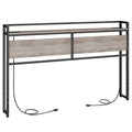 HOOBRO King Size Headboard, Headboard with 2 Outlets and 4 USB Ports, Adjustable Height, Storage Rack, Sturdy and Stable, Easy A