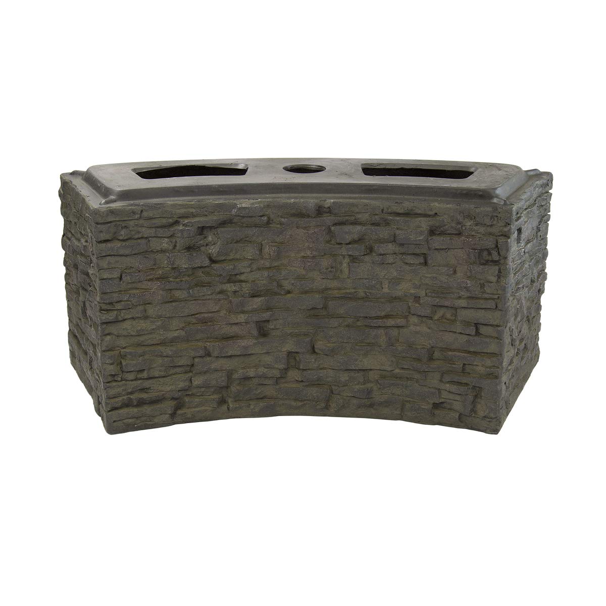 Aquascape Curved Stacked Slate Fountain Wall Base, Small | 78283