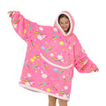 Deserthome Wearable Blanket Hoodie Oversized Hooded Blanket For Adult Women Super Soft Comfortable Warm Flannel Birthday Gift Ra