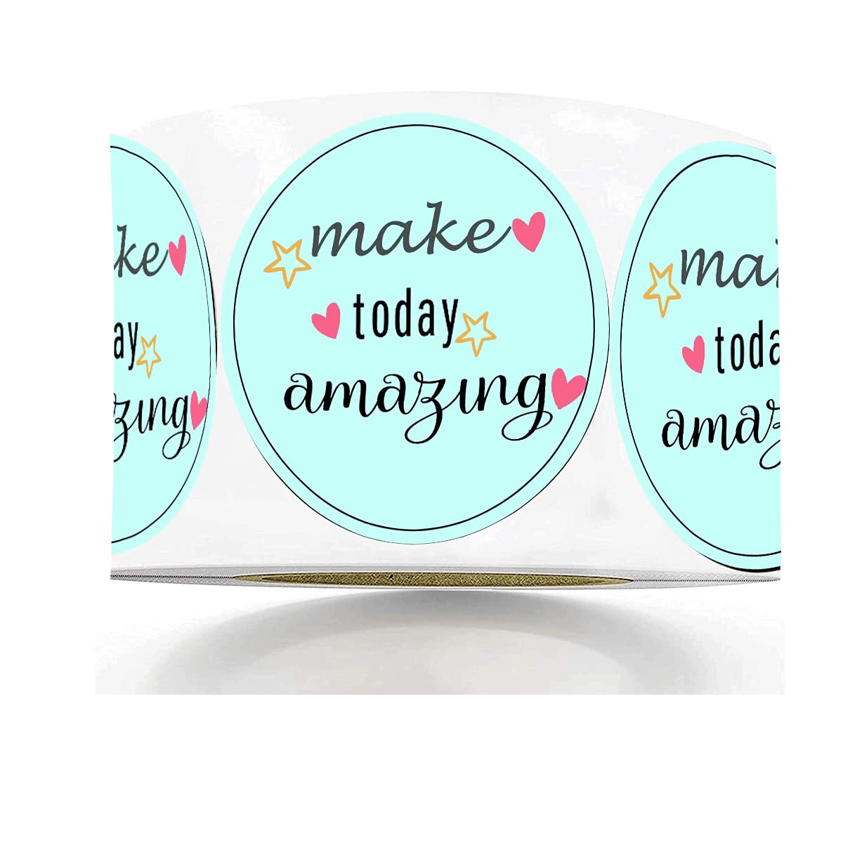 Youok 500 Pcs Inspirational Themed Make Today Amazing Stickers,1.5 Inch Round Blue Motivational Labels For Water Bottle, Gifts,