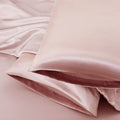 Aormenzy Champagne Satin Pillowcase for Hair and Skin, Satin Pillow Cases for Women Standard Size Set of 2 with Envelope Closure