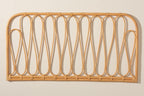 Baxton Studio Carrick Modern Brown Rattan Queen Size Wall-Mount Headboard