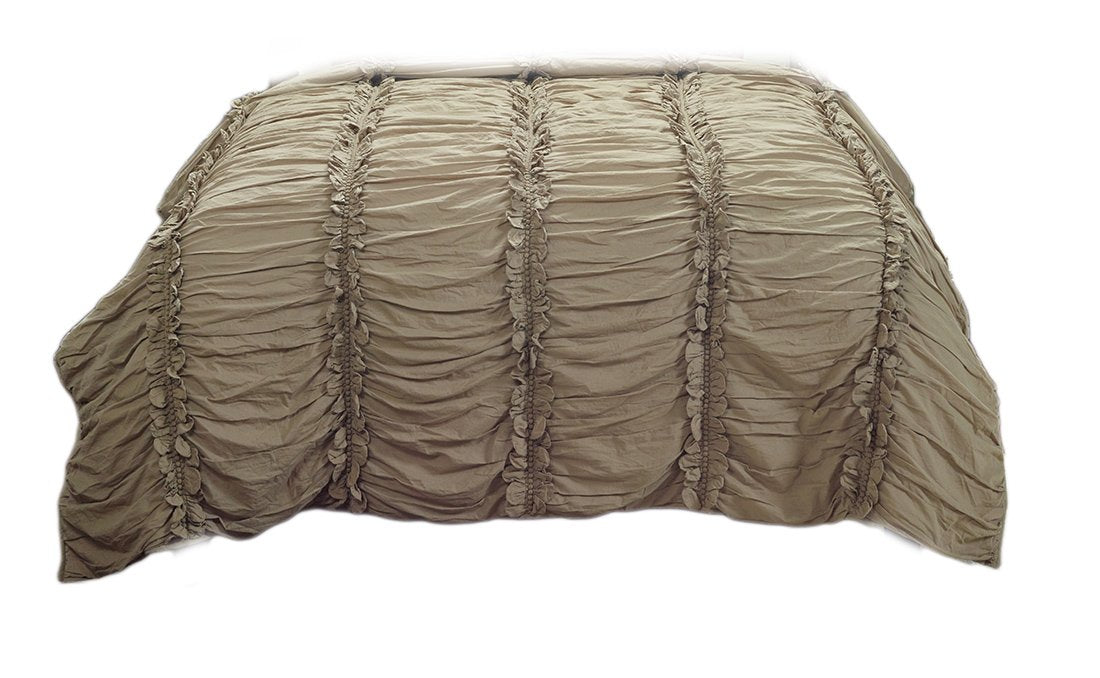 Rizzy Home Clementine Khaki Queen Size Quilt 90 Inches X 92 Inches